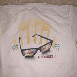 Vintage White Hardrock Cafe Los Angeles t-shirt